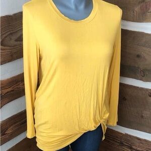 Sunny Yellow Long Sleeve Women's Top